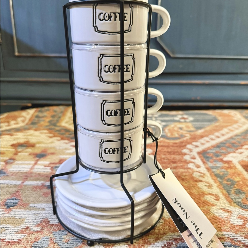 THE NOOK Mini Coffee Mug & Plate Set (4oz)